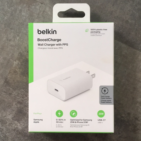 belkin Other - Belkin White USB-C Wall Charger